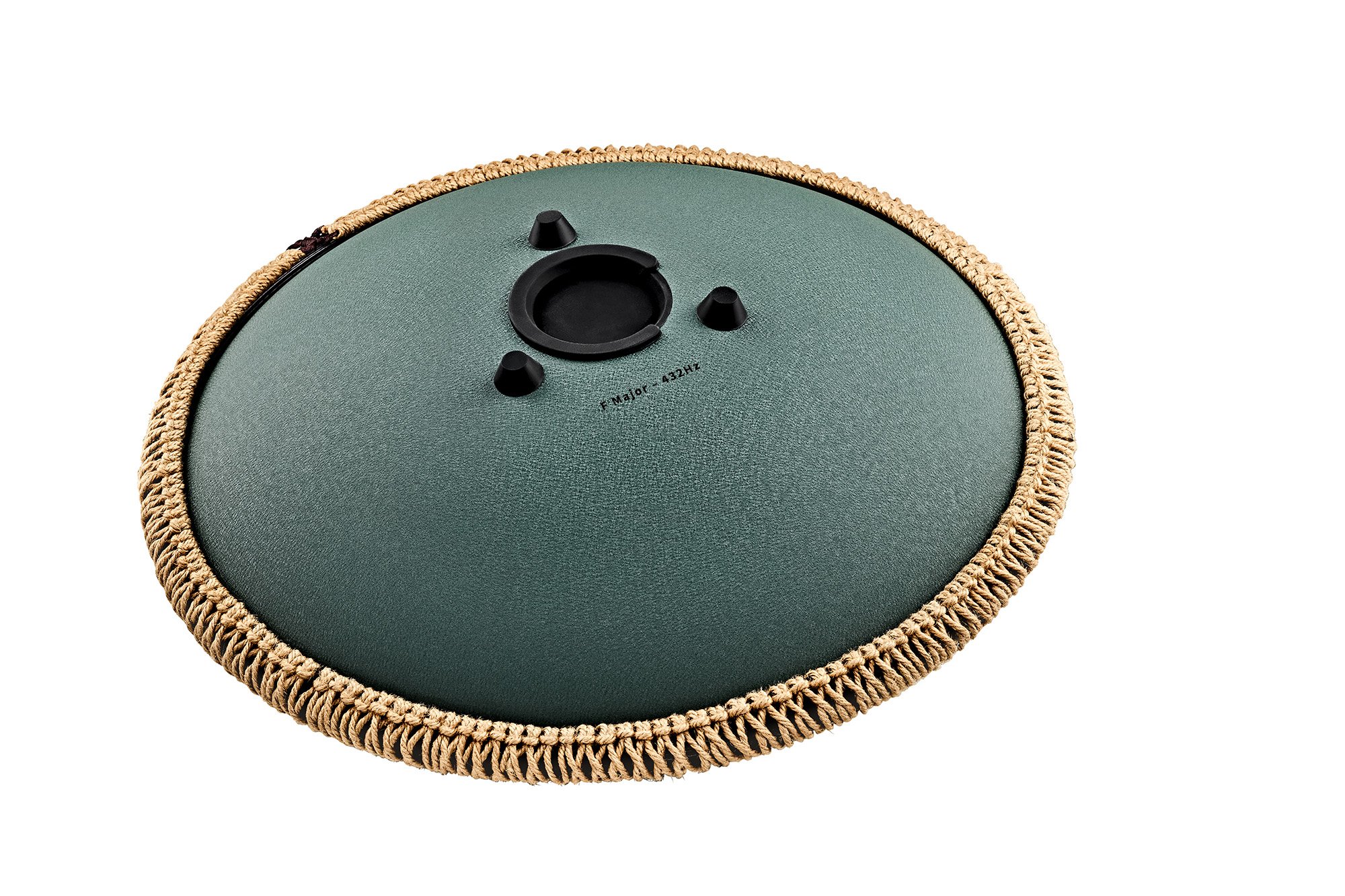 OSTD3DGE Octave Steel Tongue Drum F Dur Dunkelgrün 16" 432Hz